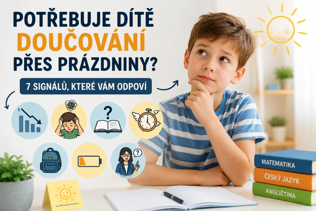 Potřebuje dítě doučování přes prázdniny? 7 signálů, které vám odpoví