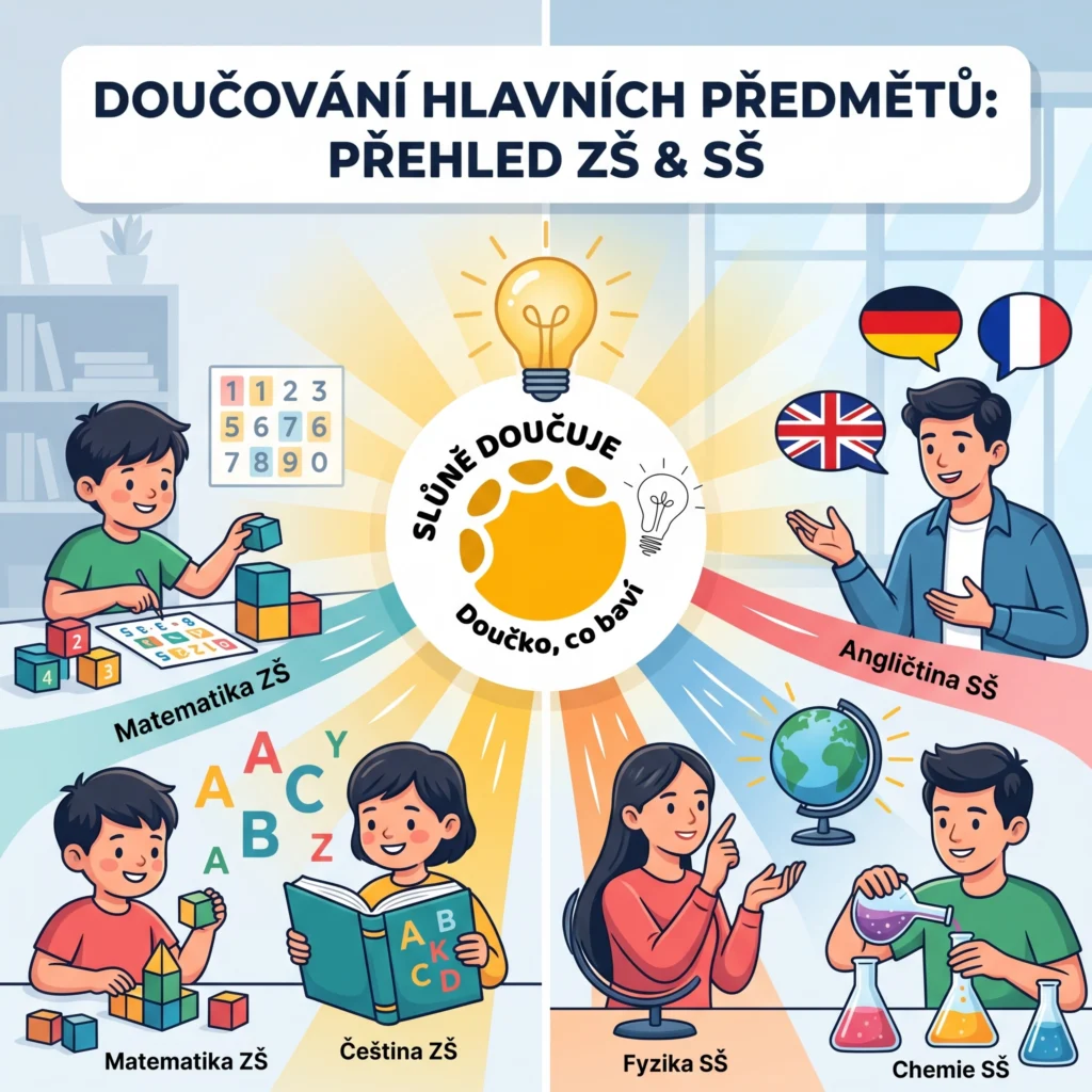 Doučování hlavních předmětů: přehled nabídky